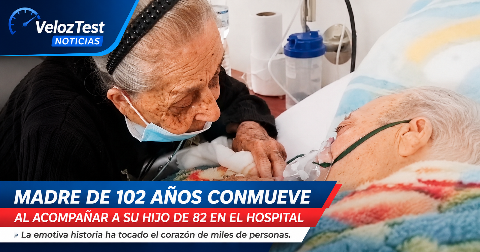 Historia de una madre de 102 años y su hijo de 82 conmueve a miles en redes sociales