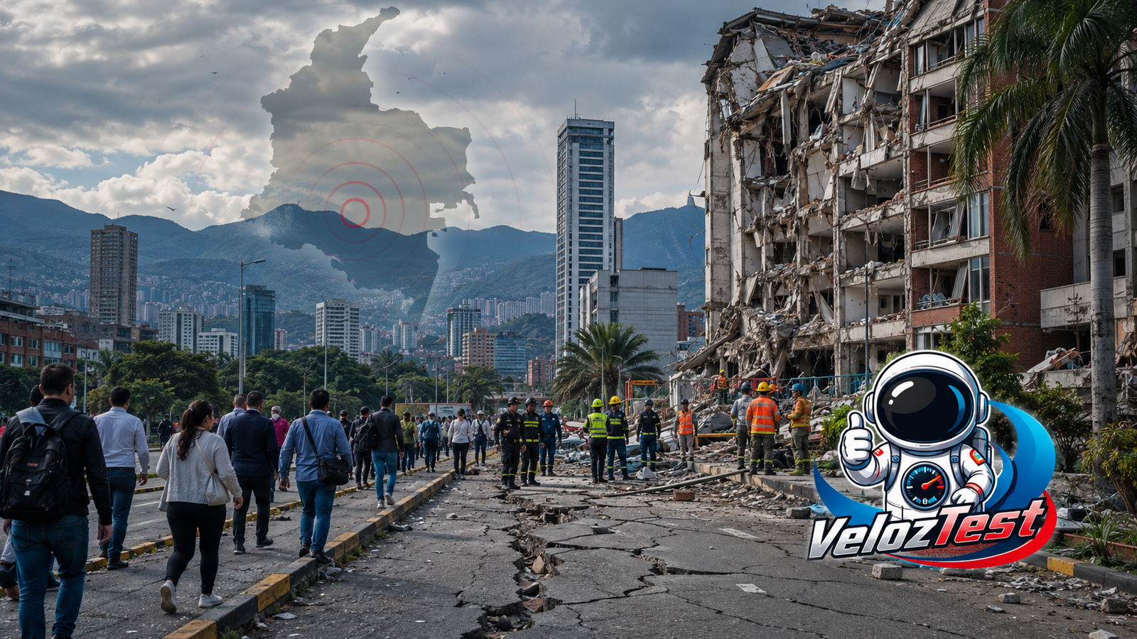 Terremoto de magnitud 7.4 sacude Colombia este lunes; reportan daños y víctimas
