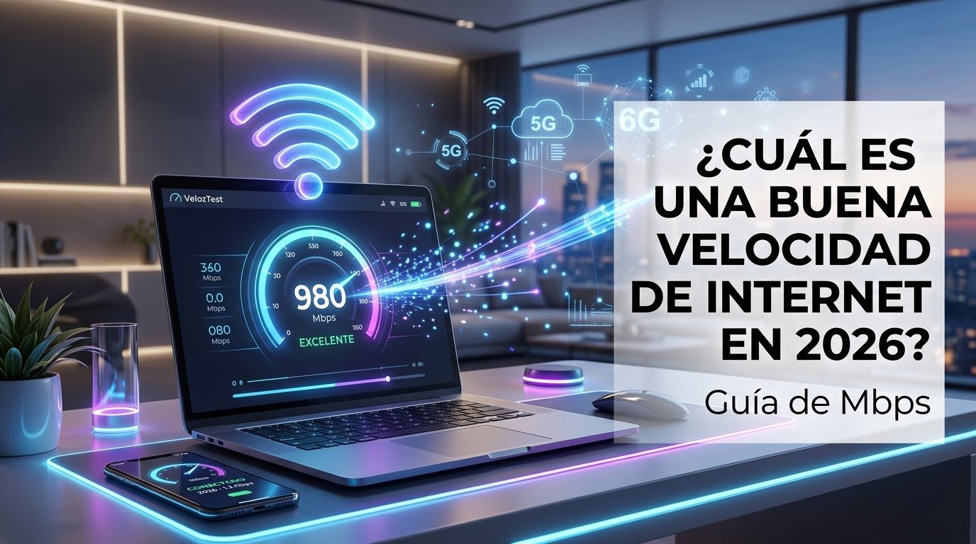¿Cuál es una buena velocidad de Internet en 2026? Guía de Mbps